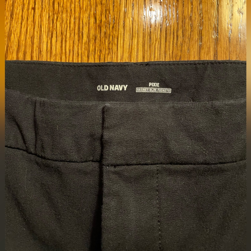 OLD NAVY 24 PLUS LONG ZIPUP TROUSERS BLACK